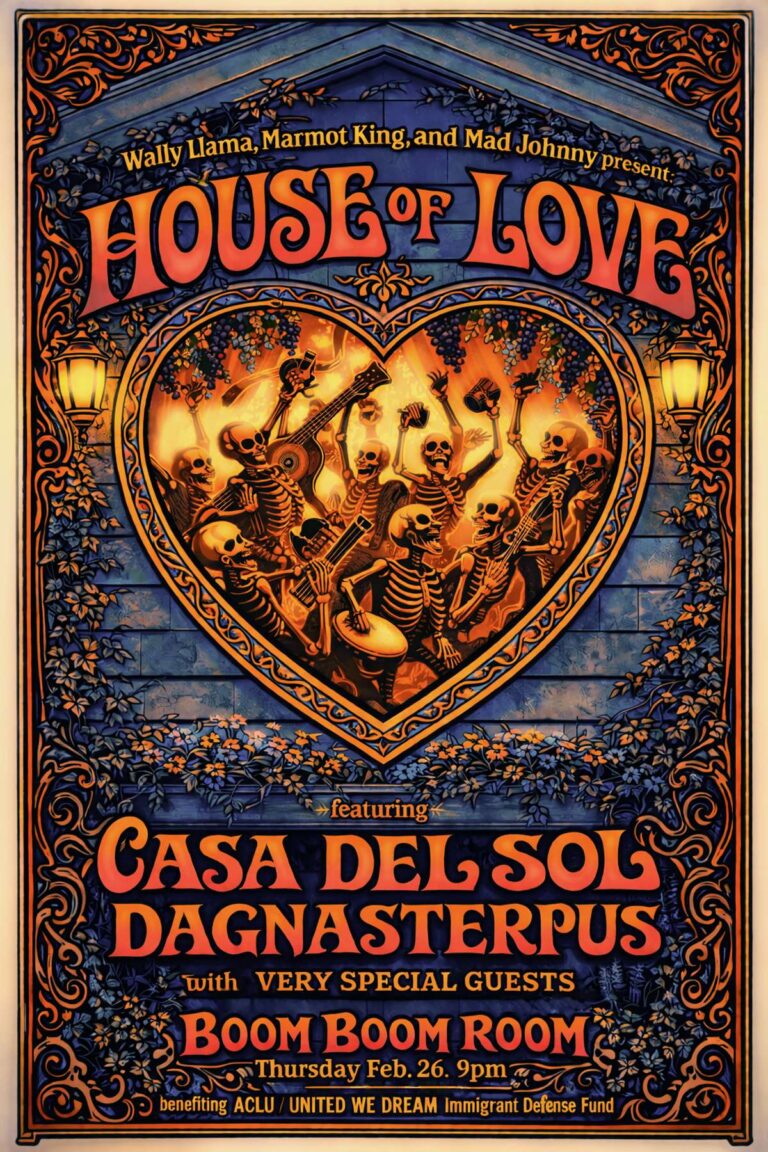 House of Love monthly musical collaborative Event Boom Boom